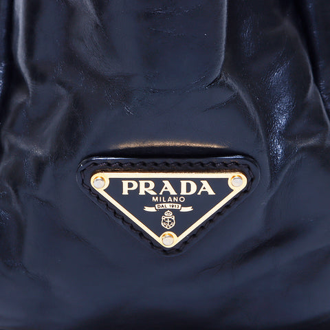 プラダ PRADA 2WAY ハンドバッグ レザー ブラック WS4580