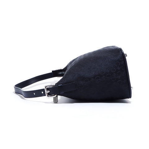 Céline Macadam Sac à épaule coton noir WS4586