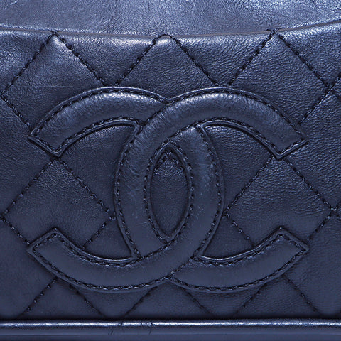 Chanel Coco Mark Leather Matelasse Stitch One Spowder Sac No. 10 2005-2006 Sac à bandoulière noir WS4591