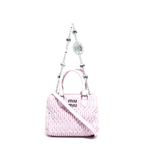 【3月末まで値下げ】 miumiu キルティング　バッグ　ショルダー　ピンク