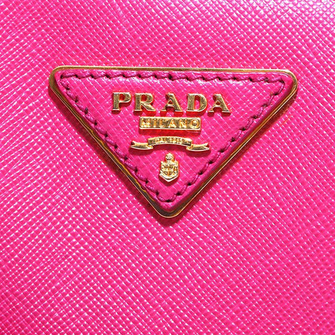 プラダ PRADA サフィアーノ ゴールド金具 レザー 2way ショルダーバッグ ピンク WS4610