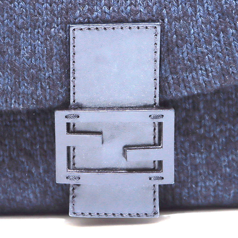 フェンディ FENDI ニット ウール マンマバケット ショルダーバッグ