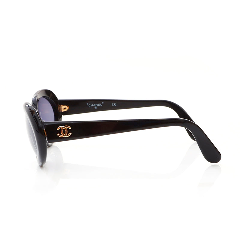 小物 CHANEL coco mark sunglasses archive Chanel Coco Mark Sunglasses Black WS4617 – NUIR VINTAGE