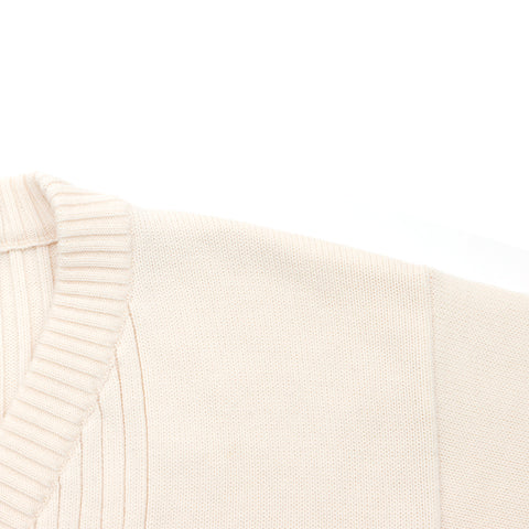 Chanel Cashmere Cropped Size:34 1990s Cardigan Ivory WS4629