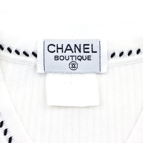 Chanel CHANEL Coco Mark Short Sleeve 1990s Short Sleeve T-Shirt White WS4631