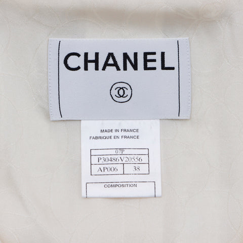 シャネル CHANEL ココマーク ボタン コットン ラグラン Size:38 2007年 ジャケット アイボリー WS4634