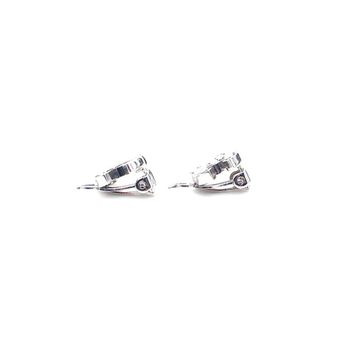 Chanel Coco Mark Rougettes d'oreilles en strass Silver WS4688