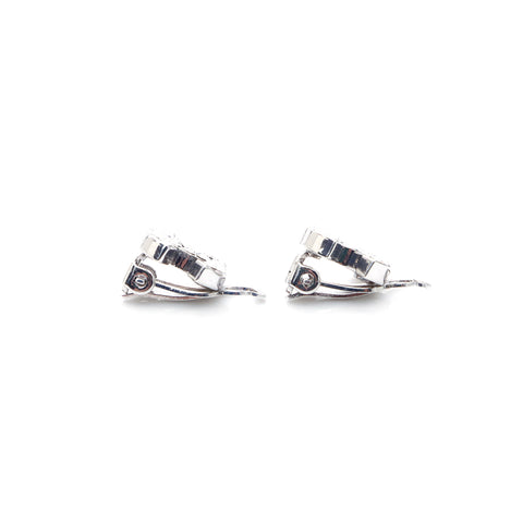 Chanel Coco Mark Rougettes d'oreilles en strass Silver WS4688