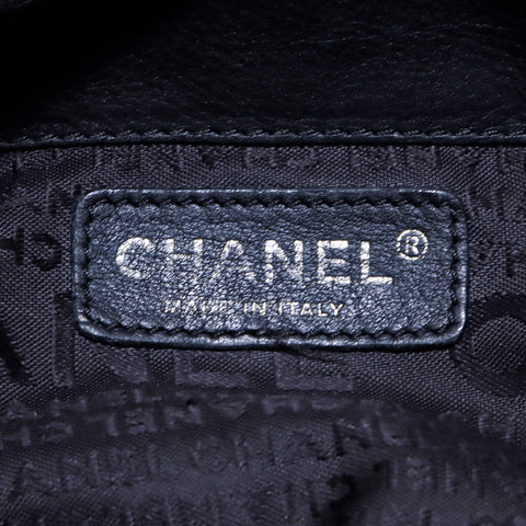 シャネル CHANEL ココマーク レザー バケット ハンドバッグ ブラック WS4750