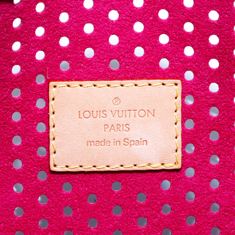 ルイ・ヴィトン LOUIS VUITTON ペルフォ ポッシェト アクセソワール パンチング ハンドバッグ ブラウン WS4769