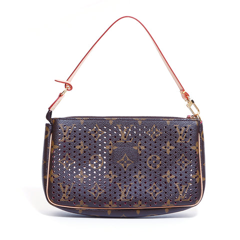 Louis Vuitton Louis Vuitton Perfo Poscheto Accessoire Sac à main frappé Brown WS4769