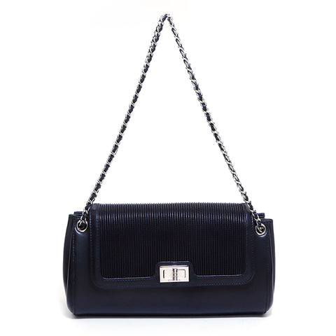 シャネル CHANEL 2.55 2way ショルダーバッグ レザー ブラック WS4788