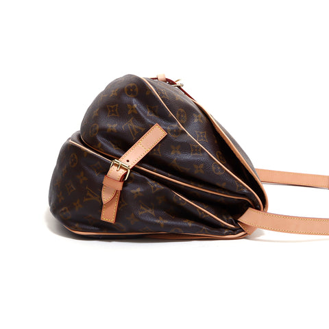 ルイ・ヴィトン LOUIS VUITTON モノグラム ソミュール メッセンジャーバッグ FH0921 ショルダーバッグ ブラウン WS4796