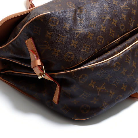 ルイ・ヴィトン LOUIS VUITTON モノグラム ソミュール メッセンジャーバッグ FH0921 ショルダーバッグ ブラウン WS4796