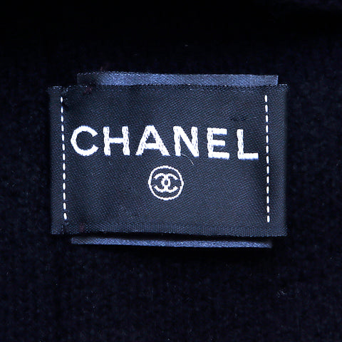 シャネル CHANEL ココマーク ニットハット 2000年 ハット VINTAGE 中古 定番 ポリエステル ブラック WS4819