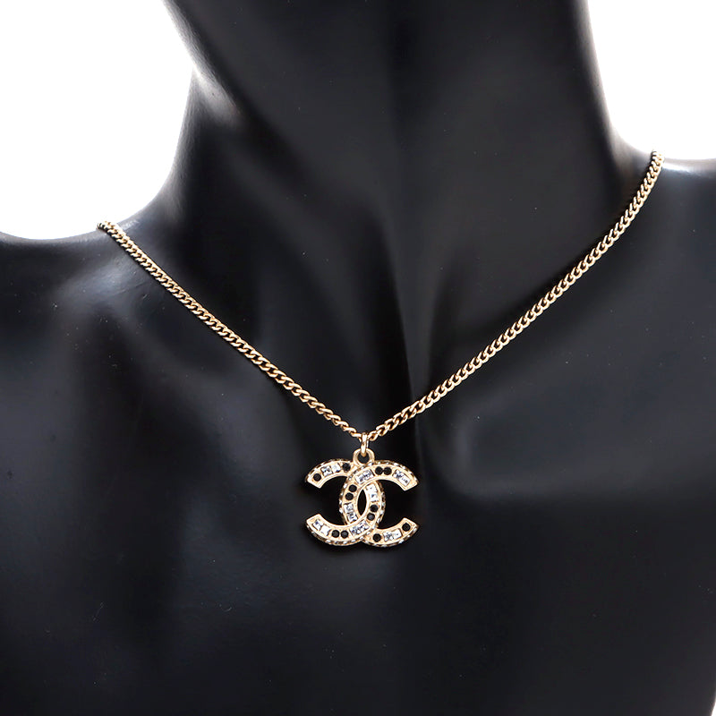 シャネル CHANEL ココマーク ラインストーン 2016年 ネックレス