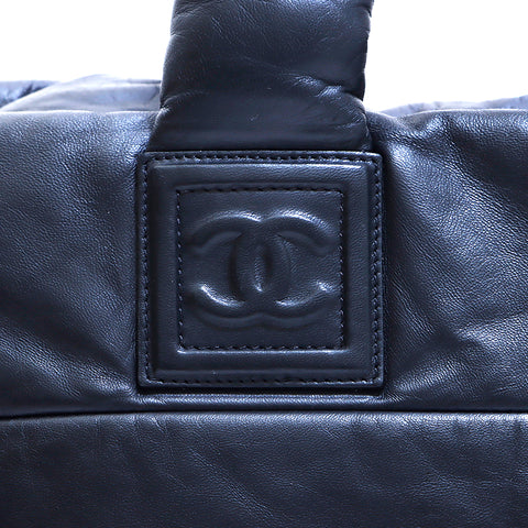 Chanel Cocoon Leather No. 12 sac fourre-tout noir WS4901