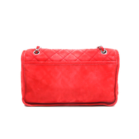 Chanel Coco Mark Matelasse Chain No. 16 Shoulder Bag Red WS4909