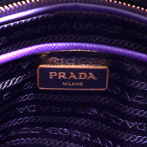 PRADA Logo Saffiano Tote Bag Purple WS4948