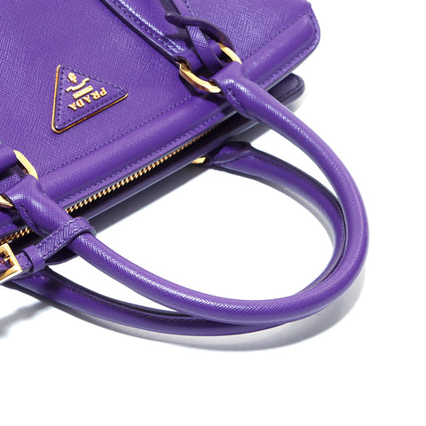 PRADA Logo Saffiano Tote Bag Purple WS4948