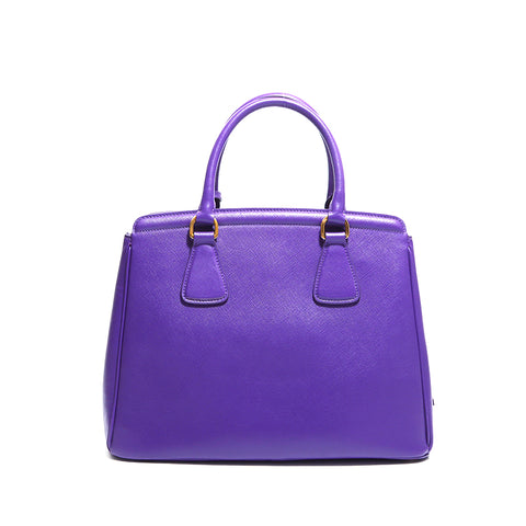 PRADA Logo Saffiano Tote Bag Purple WS4948