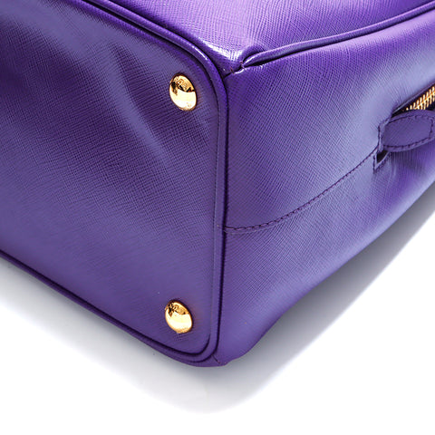 PRADA Logo Saffiano Tote Bag Purple WS4948