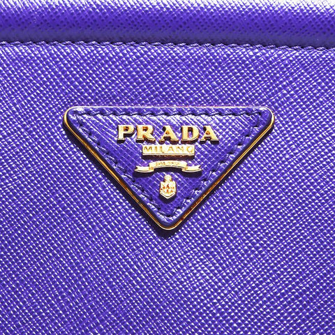 プラダ PRADA ロゴ サフィアーノ トートバッグ パープル WS4948