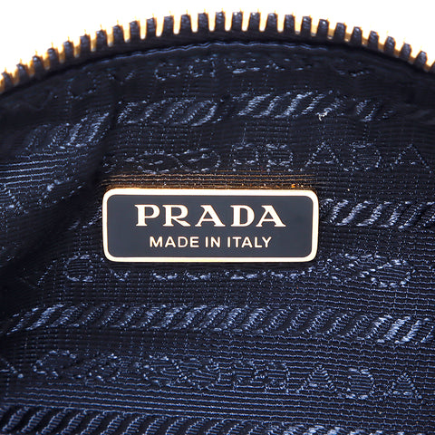 PRADA Nylon Logo Shoulder Bag Black WS4950