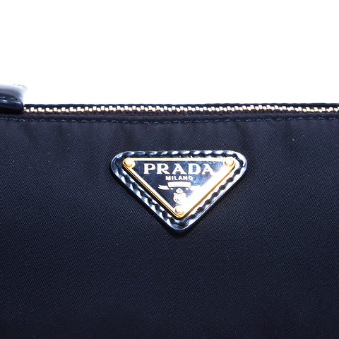 PRADA Nylon Logo Shoulder Bag Black WS4950