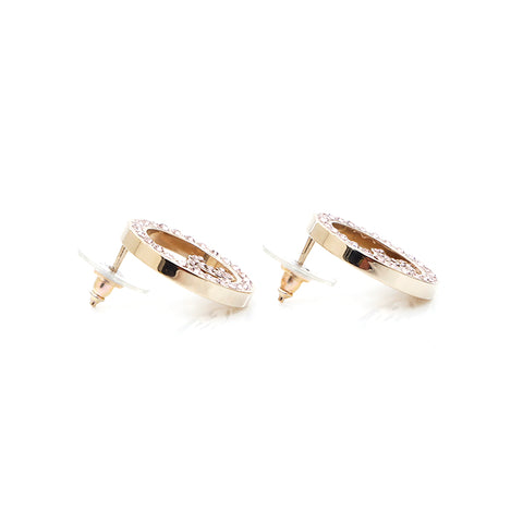 Chanel Coco Mark Rignestone B17 Boucles d'oreilles Gold WS4959