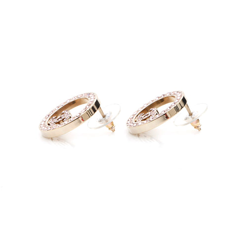 Chanel Coco Mark Rignestone B17 Boucles d'oreilles Gold WS4959