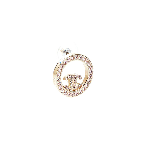 Chanel Coco Mark Rignestone B17 Boucles d'oreilles Gold WS4959