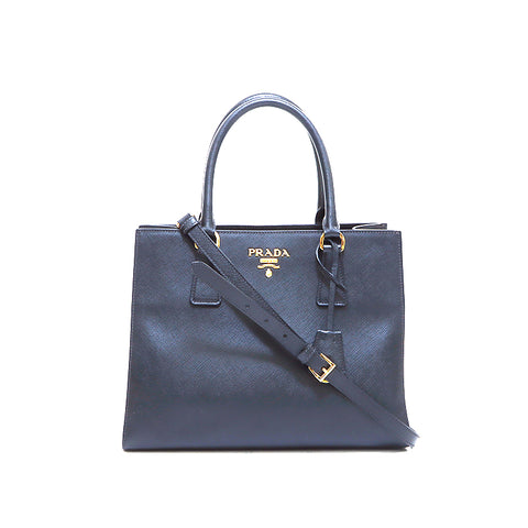 PRADA SAFFIANO 2WAY SAGLE SAL BLACK WS4984