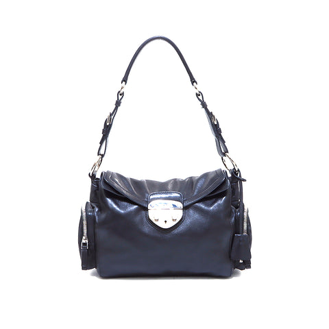 Prada Vittello Easy One Bag de l'épaule Black WS4986