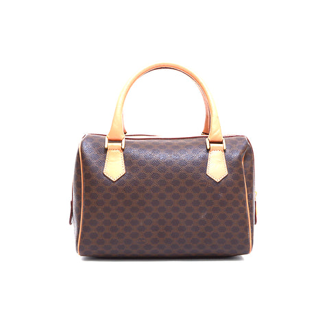 Celine 2way Schulter Macadam Handtasche Brown WS4992