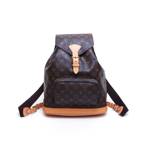 ルイ・ヴィトン LOUIS VUITTON モノグラム モンスリGM リュック・デイパック ブラウン WS4995
