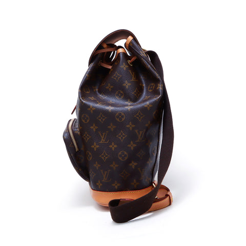 ルイ・ヴィトン LOUIS VUITTON モノグラム モンスリGM リュック・デイパック ブラウン WS4995