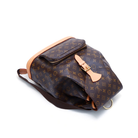 ルイ・ヴィトン LOUIS VUITTON モノグラム モンスリGM リュック・デイパック ブラウン WS4995