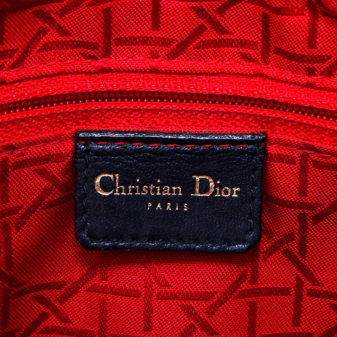 クリスチャンディオール Christian Dior レディディオール ゴールド金具 カナージュ ショルダーバッグ ブラック WS5057