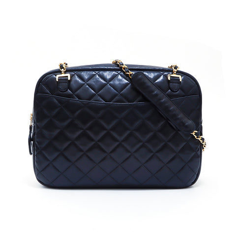 Chanel CHANEL Quilted Filling No. 14 Shoulder Bag Black WS5060