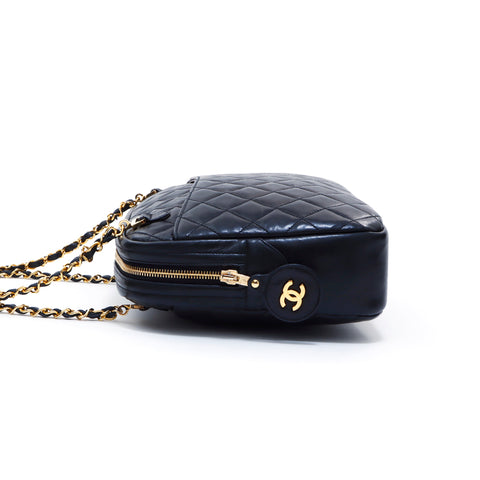 Chanel CHANEL Quilted Filling No. 14 Shoulder Bag Black WS5060