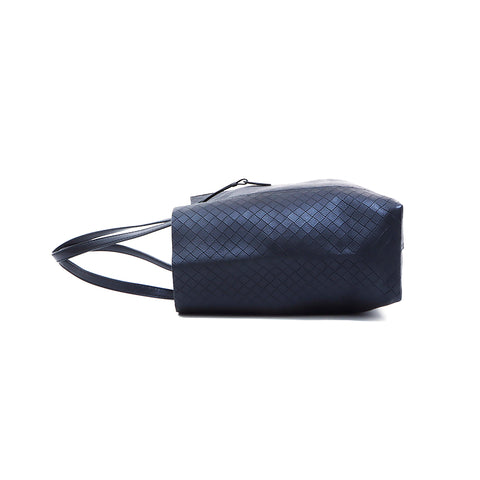 ボッテガヴェネタ BOTTEGAVENETA レザー　イントレチャート トートバッグ ブラック WS5111