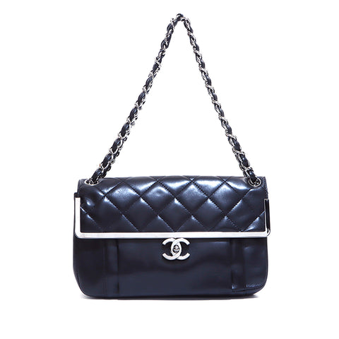 Chanel Coco Mark Matelasse Chain No. 11 Shoulder Bag Black WS5153
