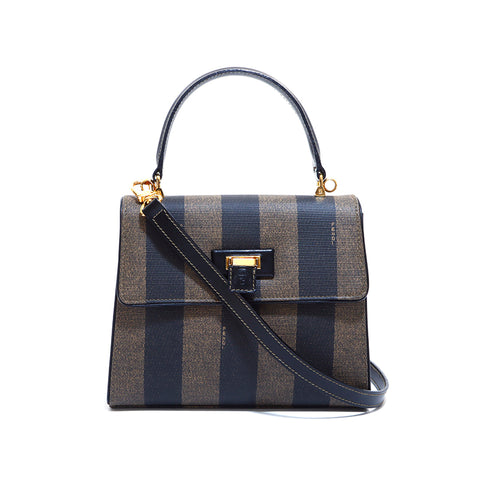 Fendi PVC 2Way肩带棕色X黑色WS5184