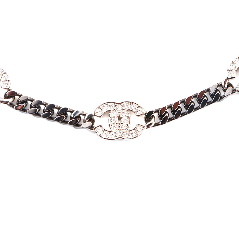 シャネル CHANEL 21 ココマーク チェーン ネックレス シルバー WS5227