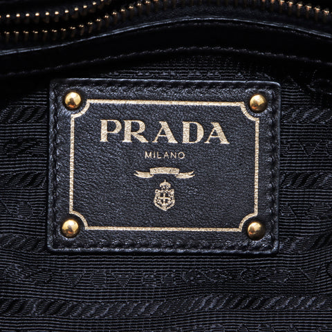 プラダ PRADA ギャザー 2way ショルダーバッグ ブラック WS5279