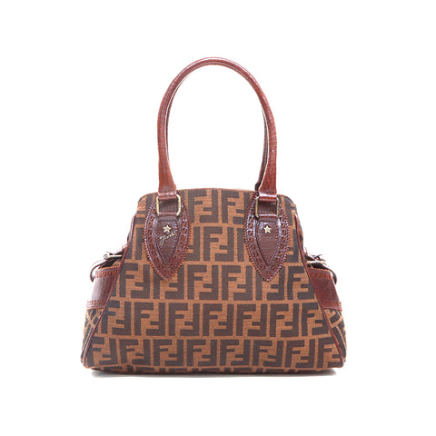 Fendi Zucca手提包棕色WS5288