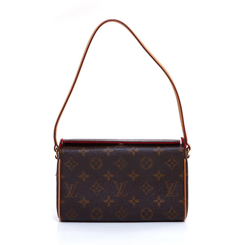 ルイ・ヴィトン LOUIS VUITTON モノグラム レシタル ハンドバッグ ブラウン WS5306