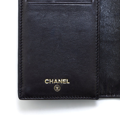 シャネル CHANEL キャビアスキン 5番台 長財布 ブラック WS5333