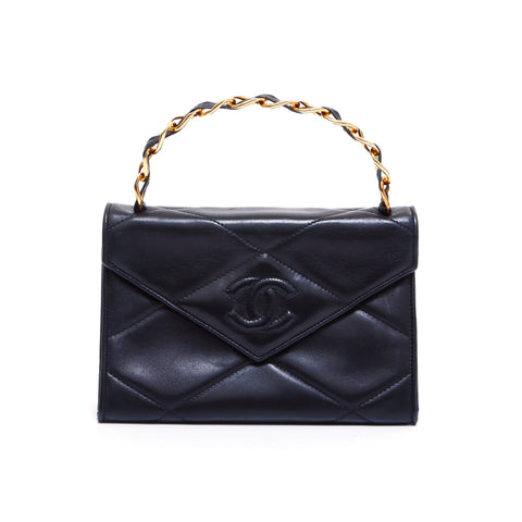 香奈儿连锁0号手提包黑色WS5336